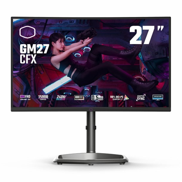 مانیتور گیمینگ خمیده کولر مستر مدل GM27-CFX سایز 27 اینچ